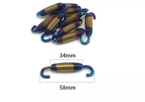 2 piezas resortes silenciadores de tubo de escape de acero inoxidable de 58 mm de repuesto - Imagen 1 de 4