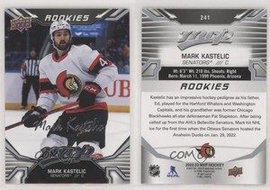 2022-23 Upper Deck MVP Silver Script Mark Kastelic SP #241 Rookie RC