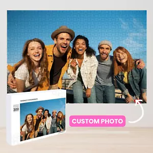 Personalised Custom Jigsaw Photo Puzzle Gift - Wooden 200 - 1500 pcs - Picture 1 of 5