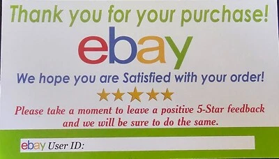 1000 eBay Seller Thank You Cards Your Purchase Order Notes  - Image 1 of 3