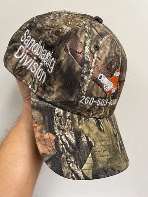 Mossy Oak DNA Sandblasting Construction Embroidered Hat Camo Cap - Image 1 of 4