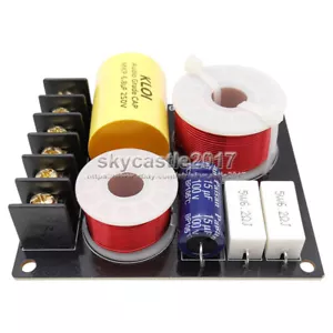 2x 100W 2 Way High-Low Speaker Frequency Divider Filters 2 Unit Crossover Board - Picture 1 of 7