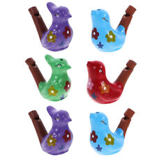Collectible Ceramic Bird Whistles - 6Pcs Water Whistle Toy Set
