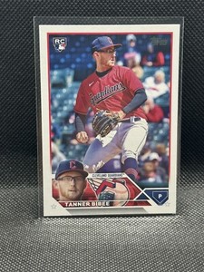 2023 Topps Update #US168 Tanner Bibee Rookie Cleveland Guardians Baseball Card