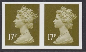 SG 1681a. 2009. Par imperf 17p. Fino sin montar 4 enormes márgenes CAT £1300... - Imagen 1 de 1