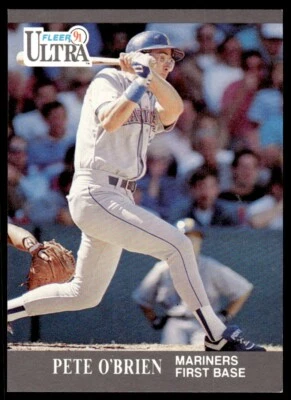 1991 Ultra Pete O'Brien Seattle Mariners #342 - Image 1 of 2