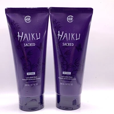 2 Pack of Avon Haiku Sacred Intense Luxury Body Wash 6.7 oz NEW, SEALED Tubes - Image 1 of 4