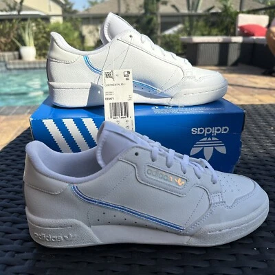 Adidas Continental 80 J Blanco Iridiscente Niños Zapatos Atléticos EE6471 Talla 7 Foto 1 de 4