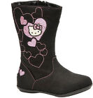 New Hello Kitty Lil Sophia Black Toddler Girls Fabric Mid-Calf Boots Size 6/7