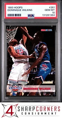 1993 HOOPS #261 DOMINIQUE WILKINS HAWKS HOF POP 5 PSA 10 — 第 1/3 张图片