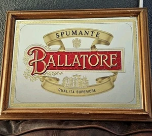  Ballatore Spumante Vintage Schild - SELTENES SAMMLERSTÜCK. 18.25x14.5 - Bild 1 von 5