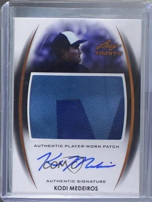 2014 Leaf Trinity Patch Auto Bronze Kodi Medeiros #PA-KM1 Patch Auto - Image 1 of 2