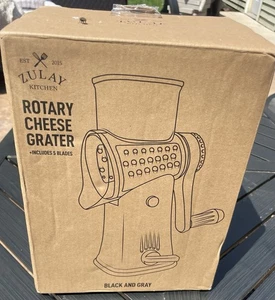 Zulay Kitchen Rotary Cheese Grater 5 Blade Cheese Shredder - Manual Hand Crank - Picture 1 of 3