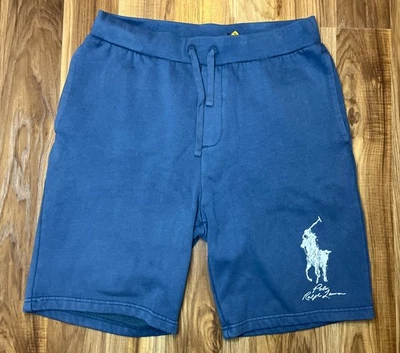 Polo Ralph Lauren Big Pony Sweat Shorts Mens Size L Blue  Cotton 9" - Image 1 of 4