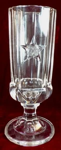 Centennial Ale Pilsner Glass Central #455 Clear Footed 1776 - 1876 Antique - Picture 1 of 7