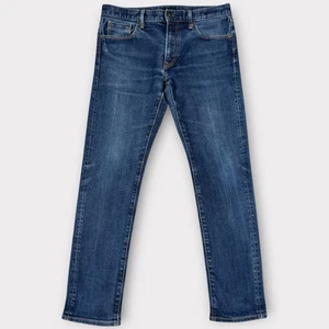 Uniqlo Selvedge Jeans Herren Gr. 33 32 Blau Slim Fit Zip Fly Kaihara Stoff " - Bild 1 von 15