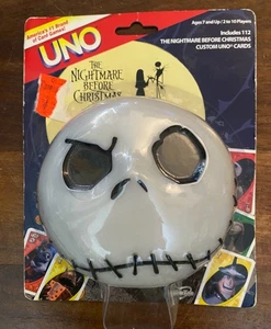 NIGHTMARE BEFORE CHRISTMAS Glow In The Dark Jack Skellington UNO Card Game NEW - Picture 1 of 2