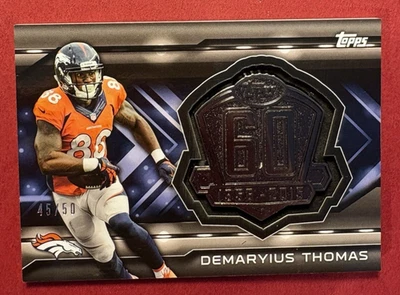 Demaryius Thomas 45/50 2015 Topps 60 Medallion Relic T60R-DT Broncos Ring Fame - Image 1 of 4