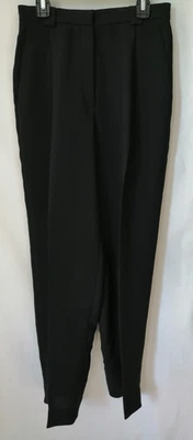 Pantalón de vestir Rena Rowan para mujer 6P negro crepé preppy look ajustado carrera Foto 1 de 2