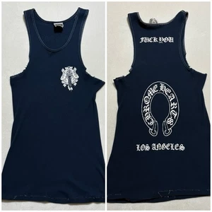 Vintage Chrome Hearts F*ck You Tank Top Size Small Unisex Dagger Los Angeles - Picture 1 of 6