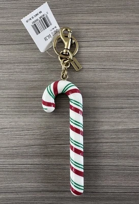 Neu mit Etikett Coach Harz & Emaille Zuckerstange Taschenanhänger Schlüsselanhänger Anhänger CAG10 Messing/Multi - Bild 1 von 4