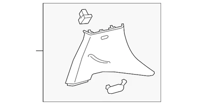 Genuine GM Upper Quarter Trim 95298777 Foto 1 de 2