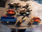 BRITAINS SWOPPET GUN LIMBERS PLUS WAGONS + CANON FOR SPARES OR REPAIR .