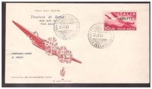 TRIESTE FDC VENETIA CLUB 1949 - POSTA AEREA 10 LIRE NON VIAGGIATA - Picture 1 of 1