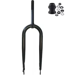 26" x 4" Fat Tire Bike Fork 1" Threaded Rigid Fork for MTB Road Cruiser Bicycle - Picture 1 of 11