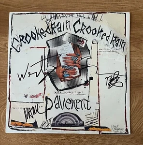 * PAVEMENT * álbum de vinilo firmado * CROOKED RAIN, CROOKED RAIN * STEPHEN MALKMUS * - Imagen 1 de 5