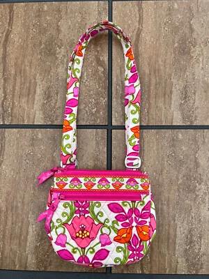 Vera Bradley “LILLI BELL” Bandolera Hipster Cartera Boho Bolso de Mano Rosa Floral Foto 1 de 4