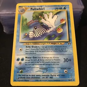 Pokemon - Poliwhirl - 44/75 - Neo Discovery - Uncommon - NM Pokémon TCG - Picture 1 of 2