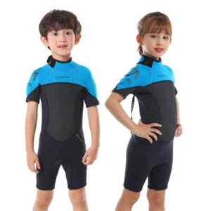 Thermal Shorty Swimsuit Kid Surf Neoprene Diving Suit Freediving Youth Swim Set - Picture 1 of 18
