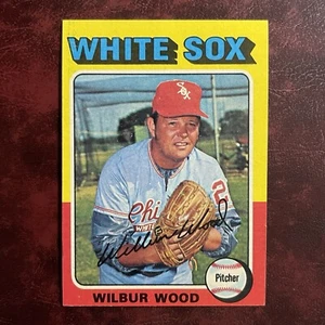 1975 Topps Set WILBUR WOOD #110 WHITE SOX NM/MINT+ *HIGH GRADE VENDING *TOUGH* - Picture 1 of 2