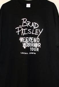 Camiseta BRAD CAISLEY ~ Exclusiva Entre bastidores Crew "WEKEND WARRIOR" Tour XL ~ NUEVA - Imagen 1 de 1