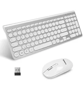 Funktastatur leise-schlank-Kombination (QWERTZ,Deutsches Tastatur und Maus-Set - Bild 1 von 7