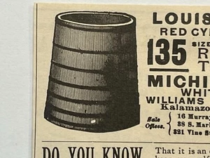Anuncio impreso vintage Kalamazoo Michigan maquinaria de fabricación de tanques redondos Williams - Imagen 1 de 3