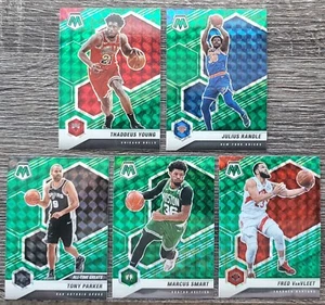 2020-21 Mosaic Basketball Green Prizm LOT (5) -Randle, Smart, Young, Parker + - Picture 1 of 2