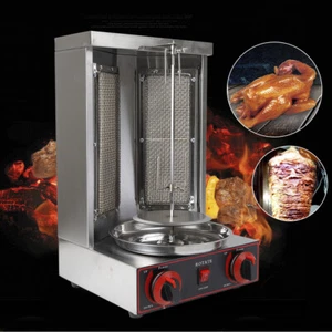 3000W Edelstahl Gas Döner Kebab Maschine LPG Dönergrill Tischgrill BBQ Grillofen - Bild 1 von 12