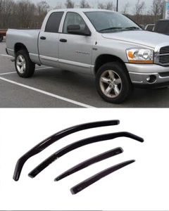 PARA DODGE RAM 2002-08 1500, 4 PUERTAS, 6 VISERAS DE VENTANA SUN RAIN GUARD WIND - Imagen 1 de 1