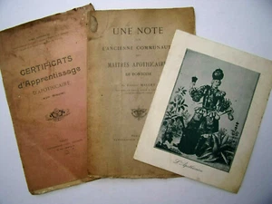 L'Apothicaire. Certificats d'apprentissage XVIe & Communauté des Maitres - Imagen 1 de 7