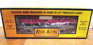 NIB - MTH 30-7623 O Scale Auto Transport Car w/Ertl Vintage Fire Chief's Cars - Picture 1 of 3