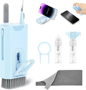 Multi-Device Cleaning Kit, Laptop Screen & Keyboard Cleaner with Brush-Blue - Afbeelding 1 van 6
