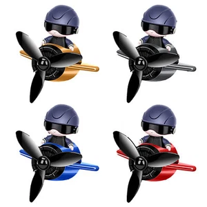 Car Air Freshener Pilot Propeller Airplane Car Air Vent Clip Fragrance Diffuser - Picture 1 of 16