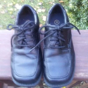 Boys Smart Fit boys size 11 church black oxford dress shoe - Picture 1 of 10