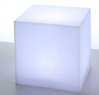 LED Würfel Dekoration mit Farbwechsel Licht Leuchtmittel 6,5 cm 15334 Party Tisc - Bild 1 von 2