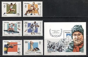 POLAND 1988, SEOUL SUMMER OLYMPICS, Scott 2855-2860,B148. MNH - Picture 1 of 1