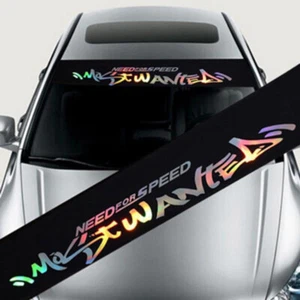 NEEDFORSPEED Car Front Window Windshield Decal Stickers Waterproof Sunshade - Picture 1 of 3