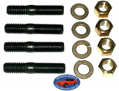 Perno perno de cabeza colector de admisión de escape del motor Ford Lincoln Mercury 3/8" 4 piezas I Foto 1 de 4