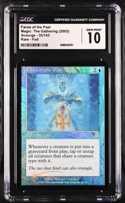 FACES OF THE PAST Scourge Foil Rare CGC 10 Gem Mint MTG [Nostalgium] - Image 1 of 2
